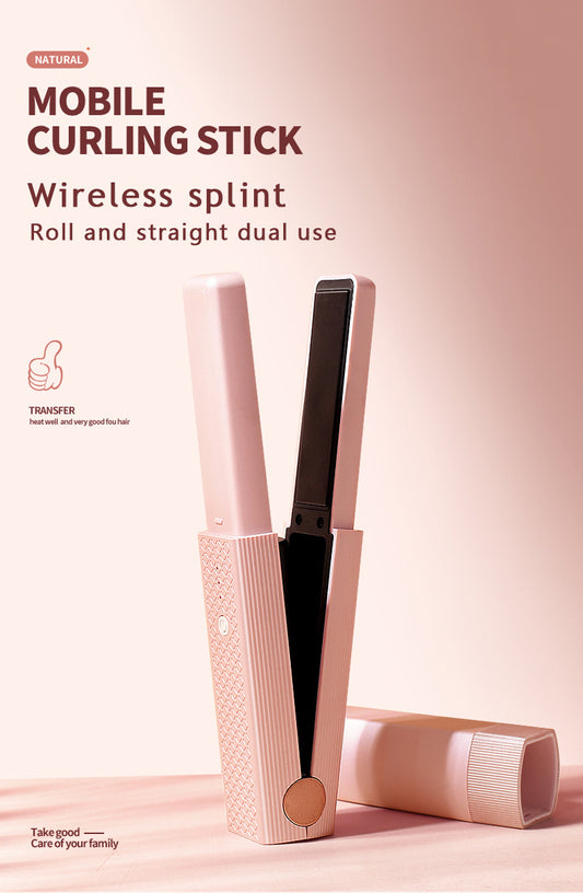 Native Glow Mini Hair Styler – Straighten & Curl Anywhere"